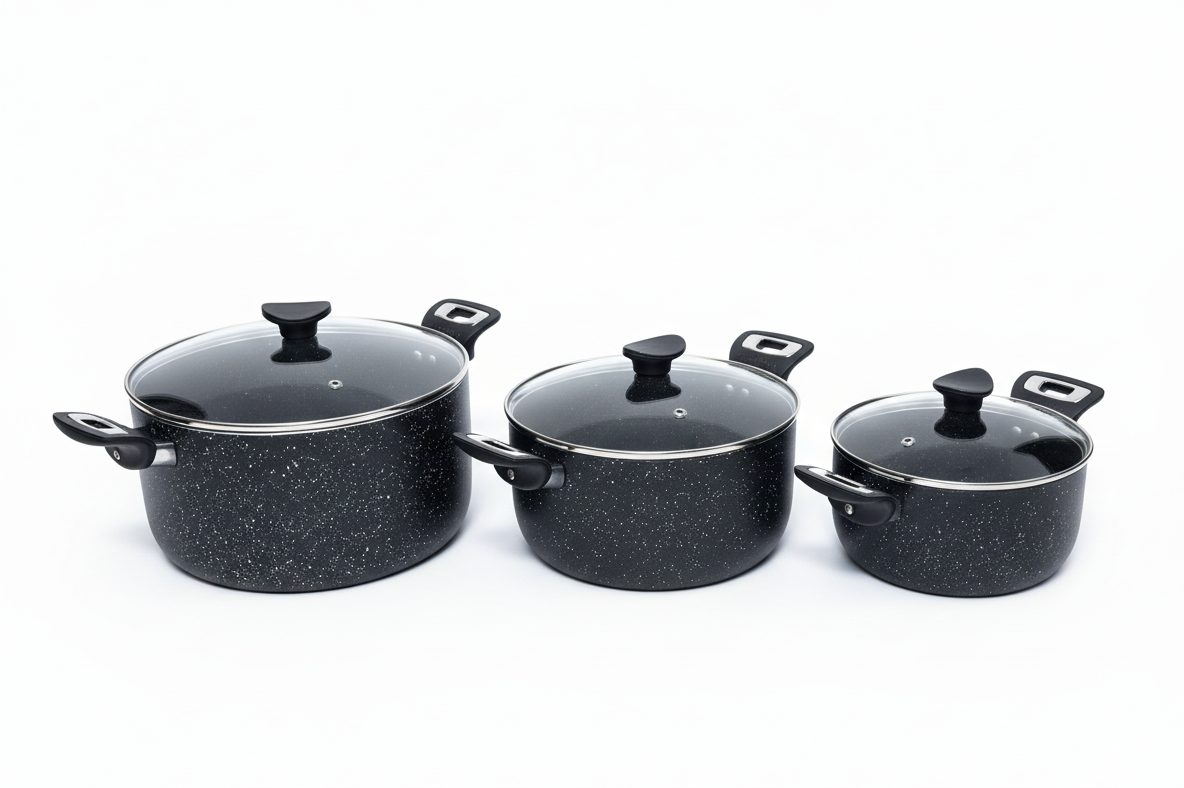 Casserole with Glass Lid (Set of 3)