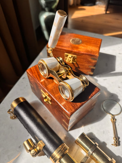 Pocket Sized Opera Glasses Binoculars with Extendable Handle