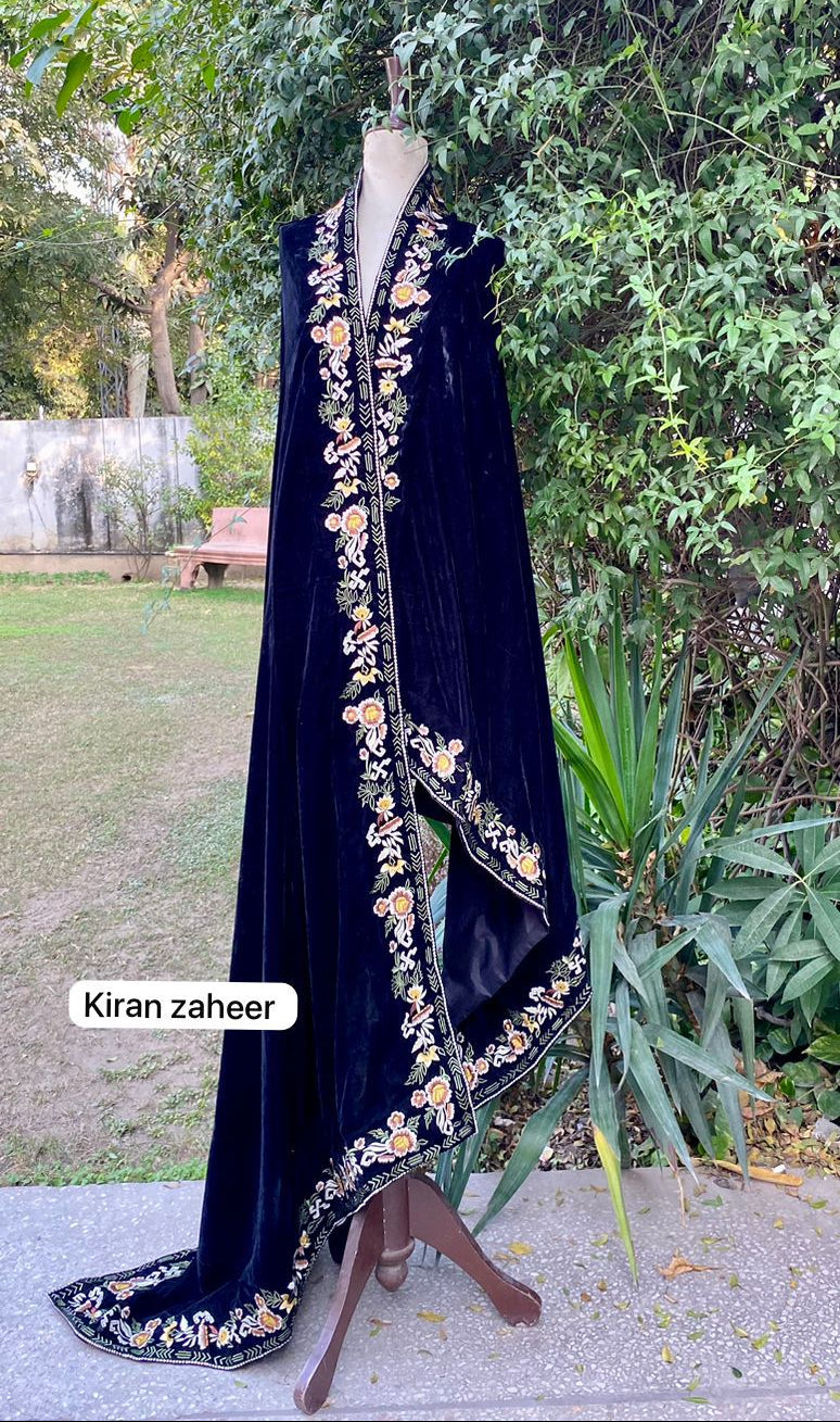 Velvet Embroidered Shawl