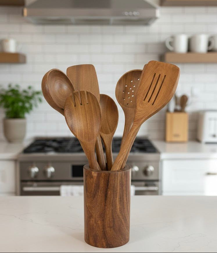 Wooden Kitchen Utensil Set