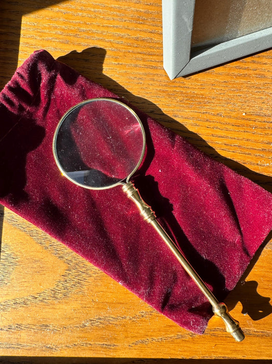 Brass Magnifying Glass